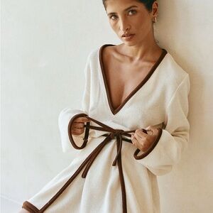 Sabo Skirt Cream and Brown Dress